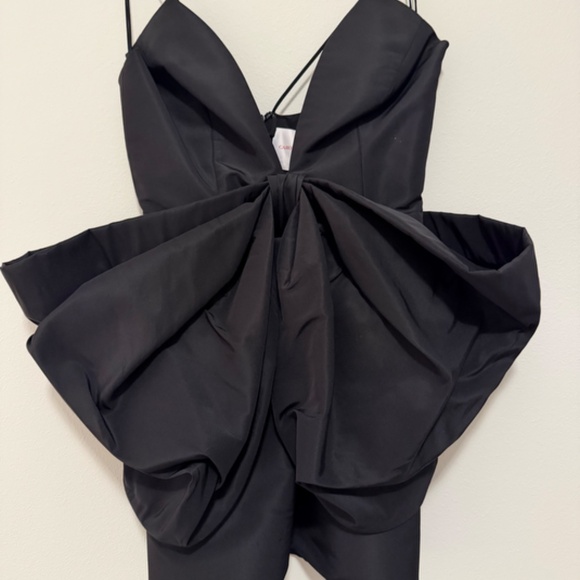 CAROLINA HERRERA - Bow-Embellished Silk-Faille Mini Dress - Picture 5 of 11